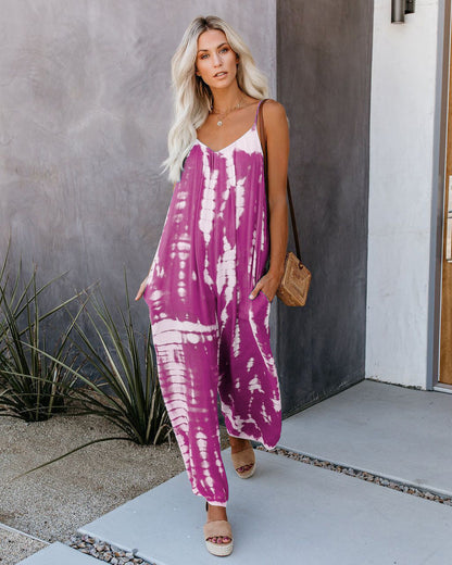 🩷Plus Size Women Fashion Wide Leg Suspender Jumpsuit with Pockets Curvy Overalls