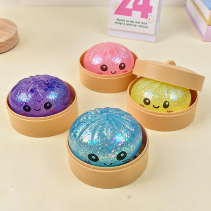 Ultra-rare Rainbow Smile Bun Squishy