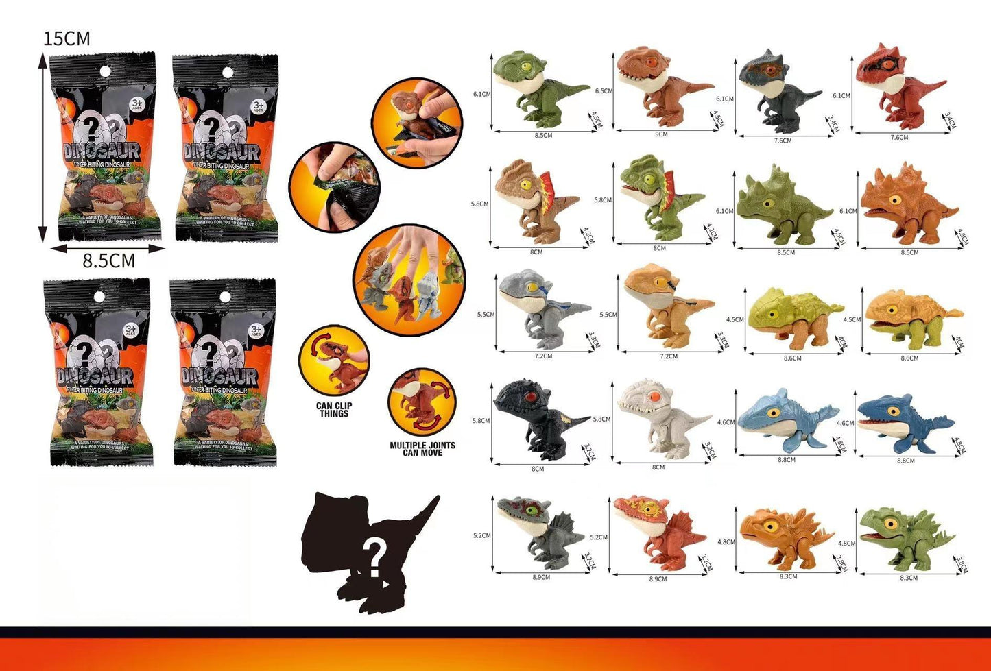 Jurassic World Painless Biting Finger Dinosaur Toy