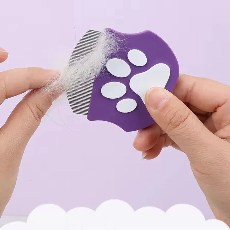 Curved Flea & Grooming Comb for Dogs and Cats