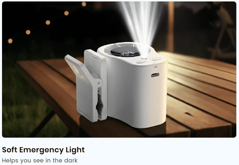 Portable Turbo Fan with LED Display