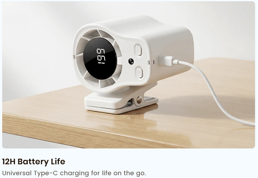 Portable Turbo Fan with LED Display