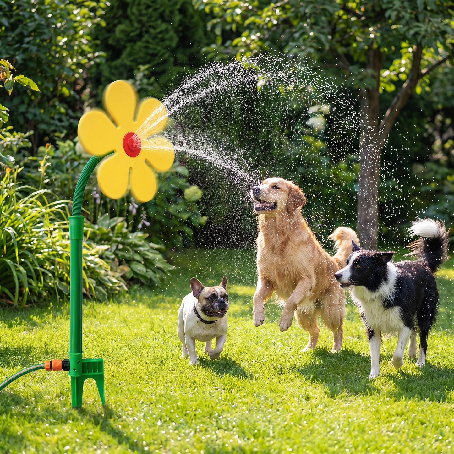 💧Spinning Sunflower Sprinkler for Dogs