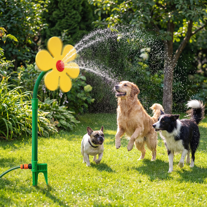💧Spinning Sunflower Sprinkler for Dogs