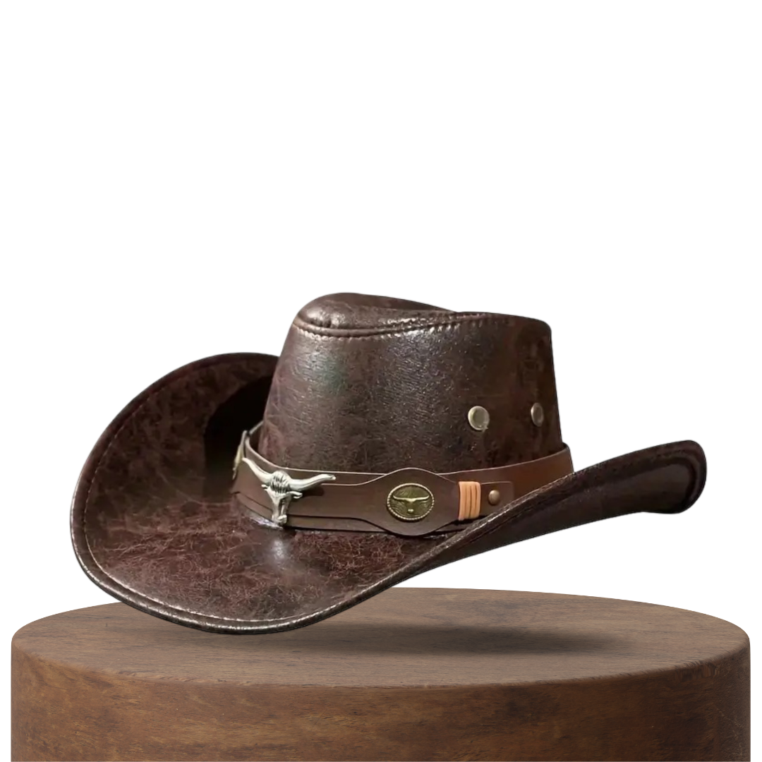 🤠 ☀️Breathable Sunshade Cowboy Hat – Wide Brim, Rivet Details, Lightweight 🌵