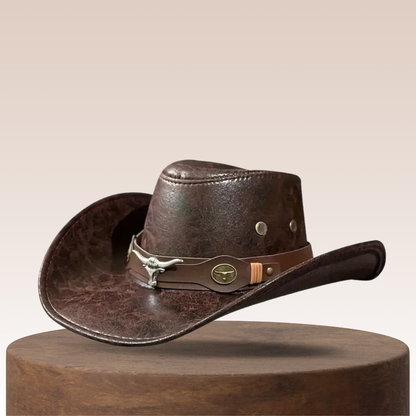 🤠 ☀️Breathable Sunshade Cowboy Hat – Wide Brim, Rivet Details, Lightweight 🌵
