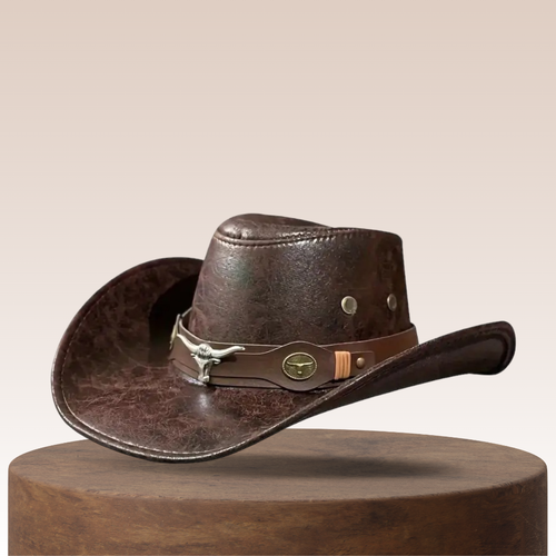 🤠 ☀️Breathable Sunshade Cowboy Hat – Wide Brim, Rivet Details, Lightweight 🌵