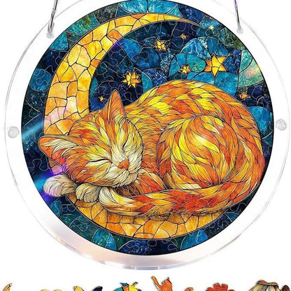 🔥LAST DAY 45% OFF ☀️🛍️Acrylic Jigsaw Puzzle Suncatcher 80 Pieces