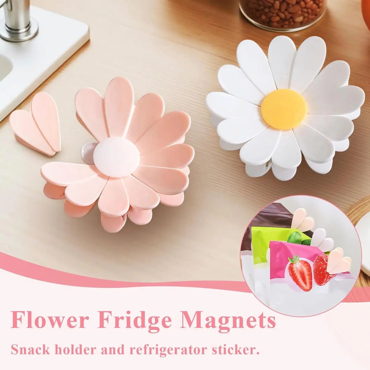 Cherry-Shaped Magnetic Food Clip & Fridge Magnet