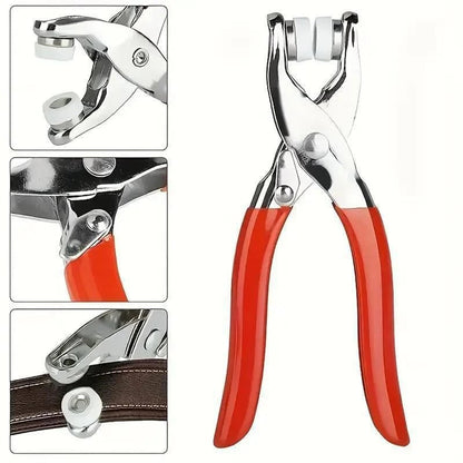 🧵 Sewing Kit with 100pcs Metal Buttons – Manual Pliers Tool Included