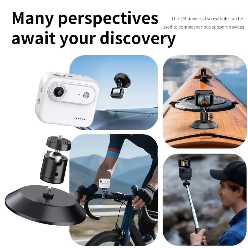 Mini Sports Camera 4K Ultra Clear Recording  VLOG Recorder Flip Screen Anti Shake 143 ° Wide-angle Student Travel Camera Portable