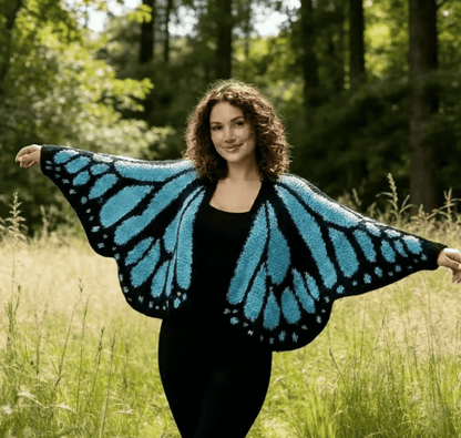 Monarch Butterfly Cardigan – Handcrafted Statement Piece 🦋