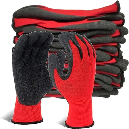 Work Gloves – Anti-Slip, Wear-Resistant & Breathable for Construction, Woodworking & Garden