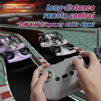 RC Car & Plane 2-in-1 – Remote Control Land & Air Vehicle with 360° Drift Tires, One-Touch Takeoff & 3 Speeds