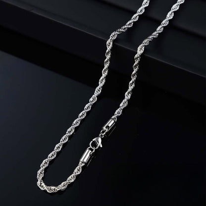Brilliant Twisted Rope Necklace