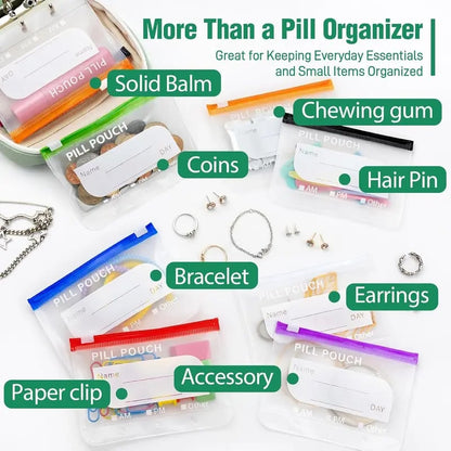 🏆Flash Sale⚡Waterproof Pill Pouch Set-14Pcs Bags Inside