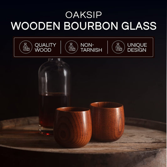 🔥2026 Hot Sale🔥Handmade and Charred Drinking Vessel -Original Wooden Bourbon Drinking Cup
