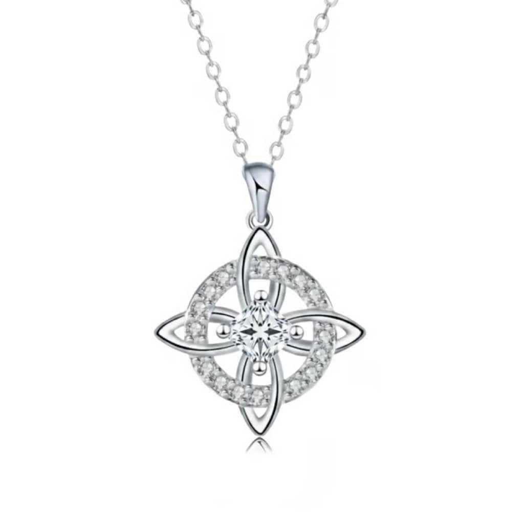 Mystical Birthstone Witches Knot Necklace – Natural Crystal🔮💞Protect Your Loved Ones