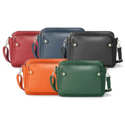 🔥Limited Time 49% Off✨Multifunctional Three-Layer Clutch Vegan Leather Crossbody Bag