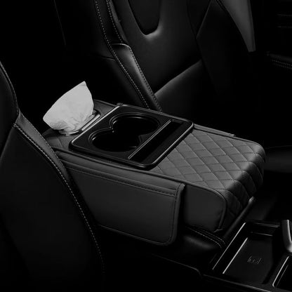 🎉Multifunctional PU Leather Car Armrest Box Mat