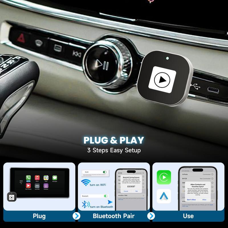 💥 Mini Wireless CarPlay/Android Auto Adapter
