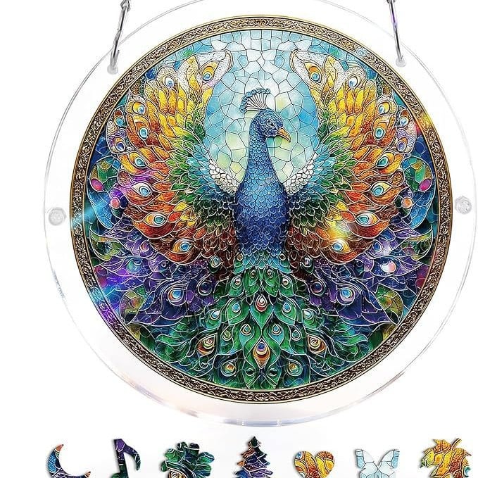 🔥LAST DAY 45% OFF ☀️🛍️Acrylic Jigsaw Puzzle Suncatcher 80 Pieces