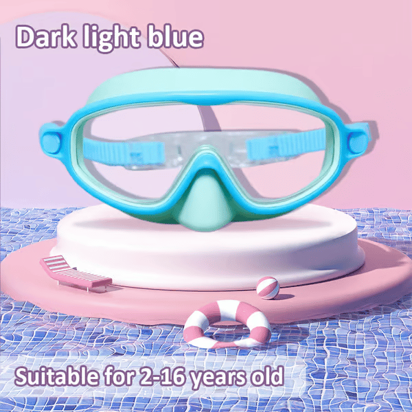 🏊‍♀️-HD children's large frame waterproof and anti-fog swimming goggles