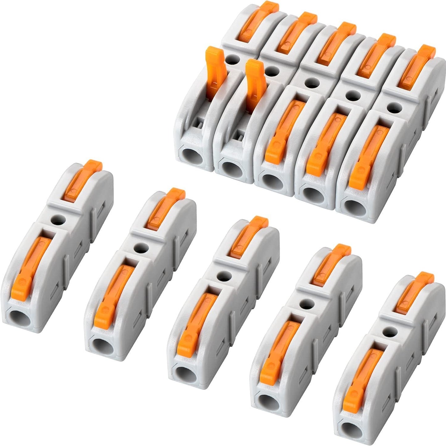 Universal Quick Lever Electrical Wire Connectors (24-12 AWG) Assortment (50/100Pcs)