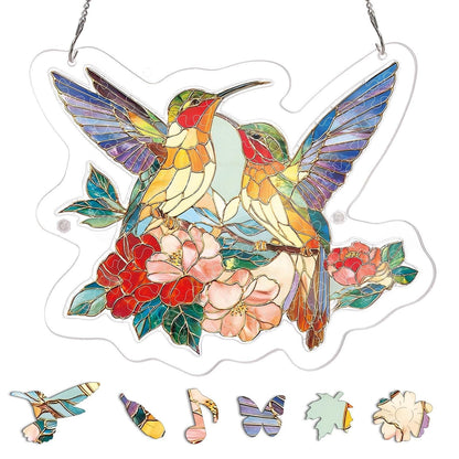 🔥LAST DAY 45% OFF ☀️🛍️Acrylic Jigsaw Puzzle Suncatcher 80 Pieces