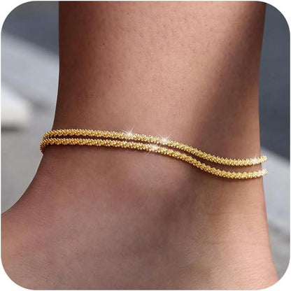 🎁Final 3 Hours: Only $16.99🎉🔥Dainty Layered Anklet For Women