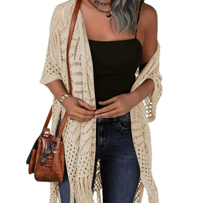 👗Womens Knit Cardigan Oversized Open Front Outwear New Spring  & Summer