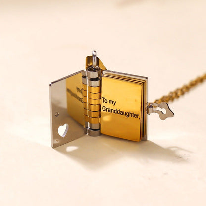 ❤️For Granddaughter - The Most Beautiful Chapter Book Necklace