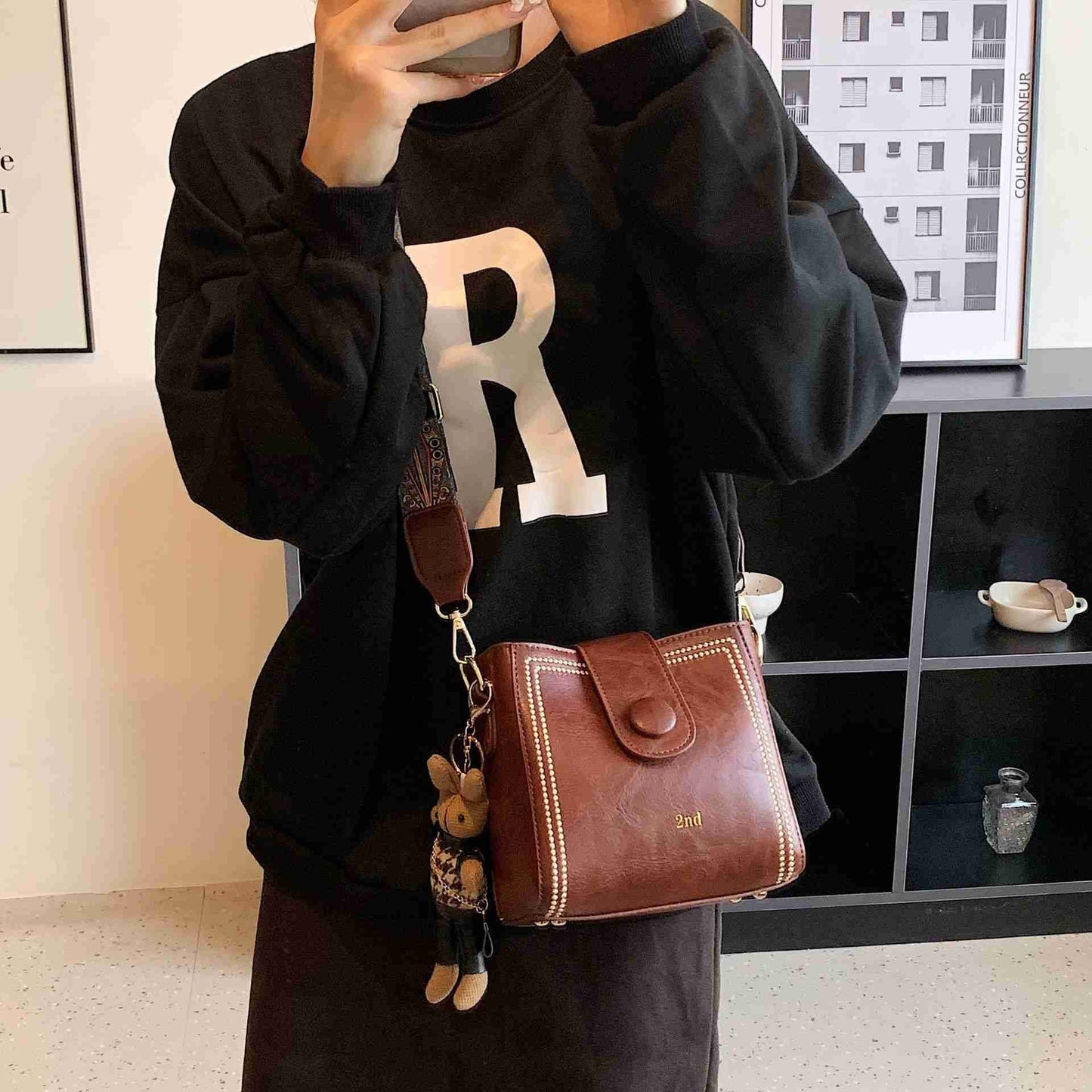 👜Leather Vintage Fashion Bag with Adjustable Wider Shoulder Strap