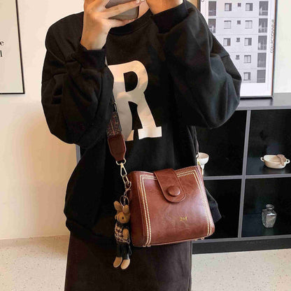 👜Leather Vintage Fashion Bag with Adjustable Wider Shoulder Strap