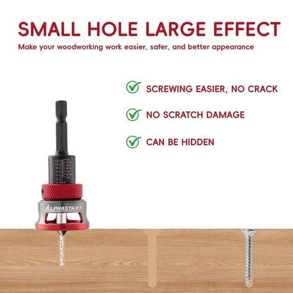 🔥Countersink Drill Bit Set with Depth Stop 4PCS, HCS Four Blades🛠️