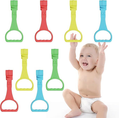 👶🏻4 Pcs Pull Up Ring for Baby Playpen Handle Grip for Toddlers - 4 Colors
