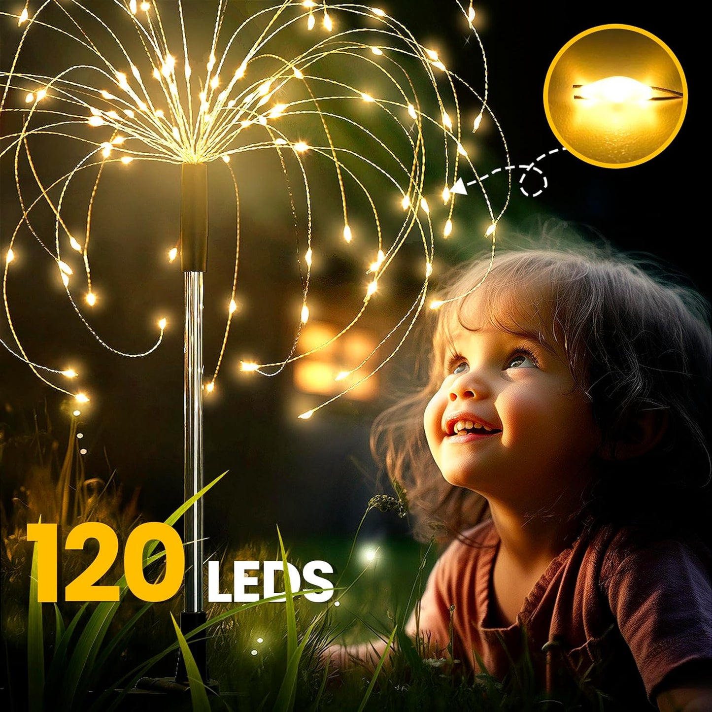 Fairy Firework LED Solar Lights for Garden Decoration