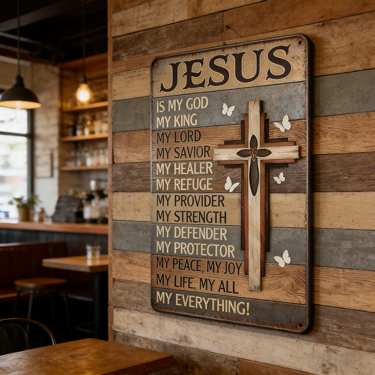 Jesus Is My God King Everything – Vintage Sign