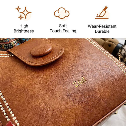 👜Leather Vintage Fashion Bag with Adjustable Wider Shoulder Strap