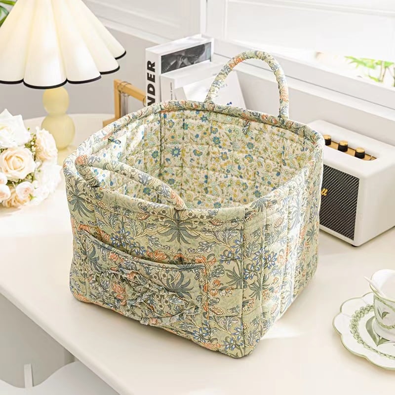 Storage Basket,Floral print storage baskets and organizers, available in a variety of styles, make a perfect gift for your loved ones.