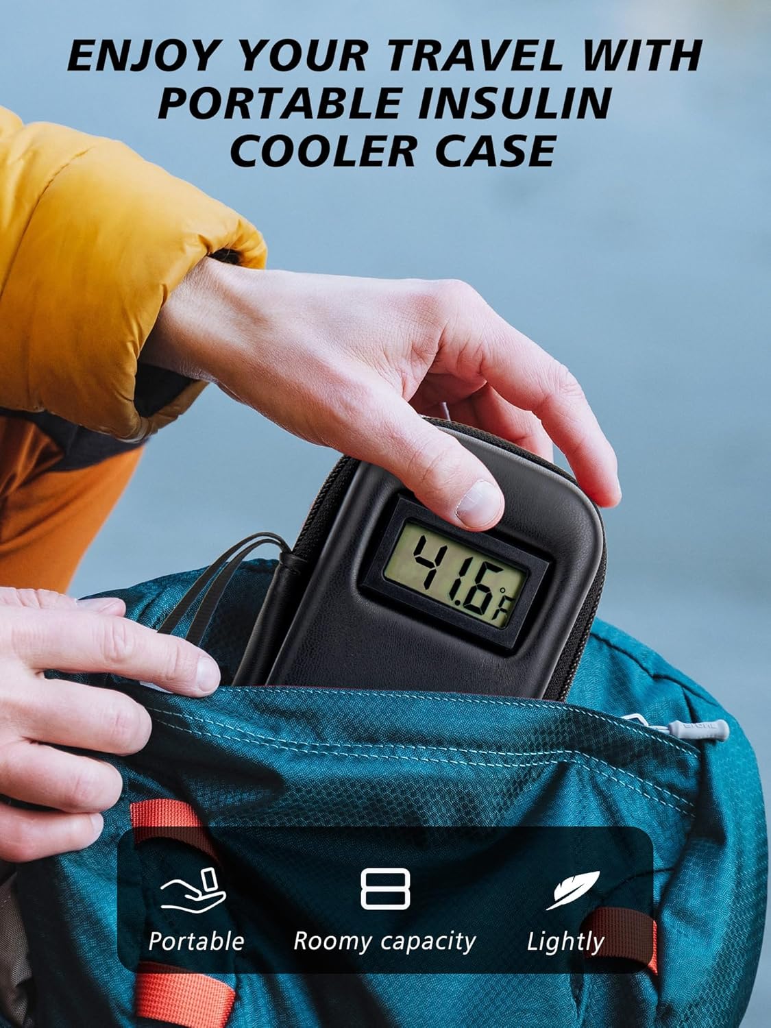 ❄️Insulin Cooler Travel Case with Temperature Display