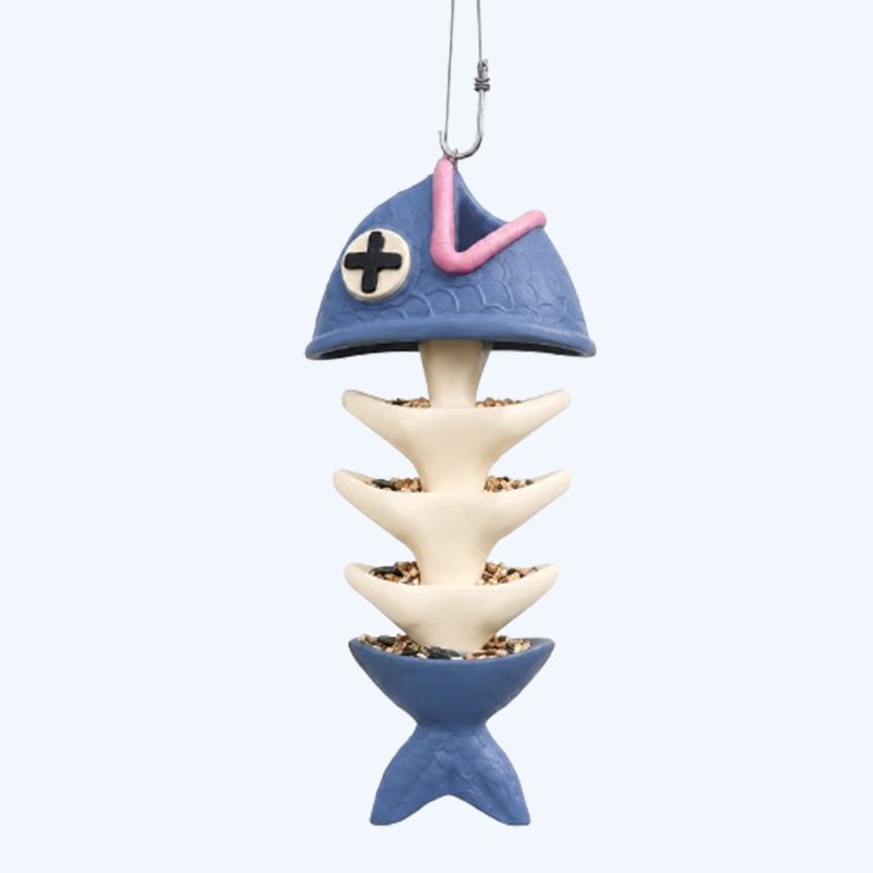 🐟🐦Fish Bones Hanging Bird Feeder