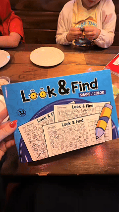 ✍️🧠Interactive Look & Find Coloring Book - ✨Ages 3+, 1000+ Pictures, Preschool Learning & Family Fun