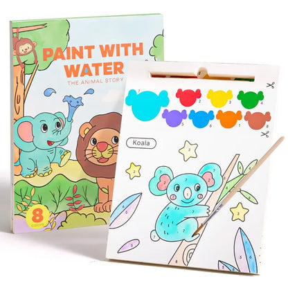 🎨Paint with Water Coloring Painting Sets🌱120 lb Recycled Paper - No Bleed Pages
