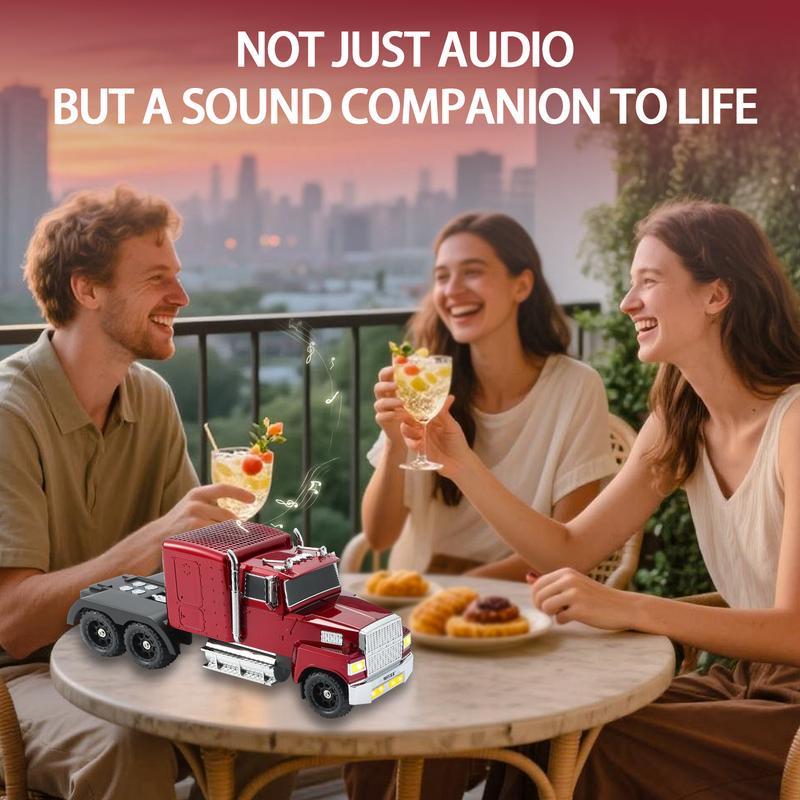 🔥LAST DAY ONLY 49% OFF🔥🚚WSTER WS-570 Big Truck Model Bluetooth Speaker with USB TF Card AUX FM Radio TWS Pairing
