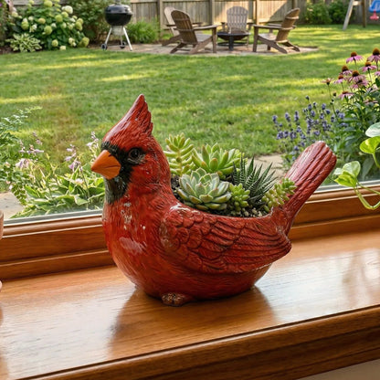 🐦Cardinal Bird Succulent Planter