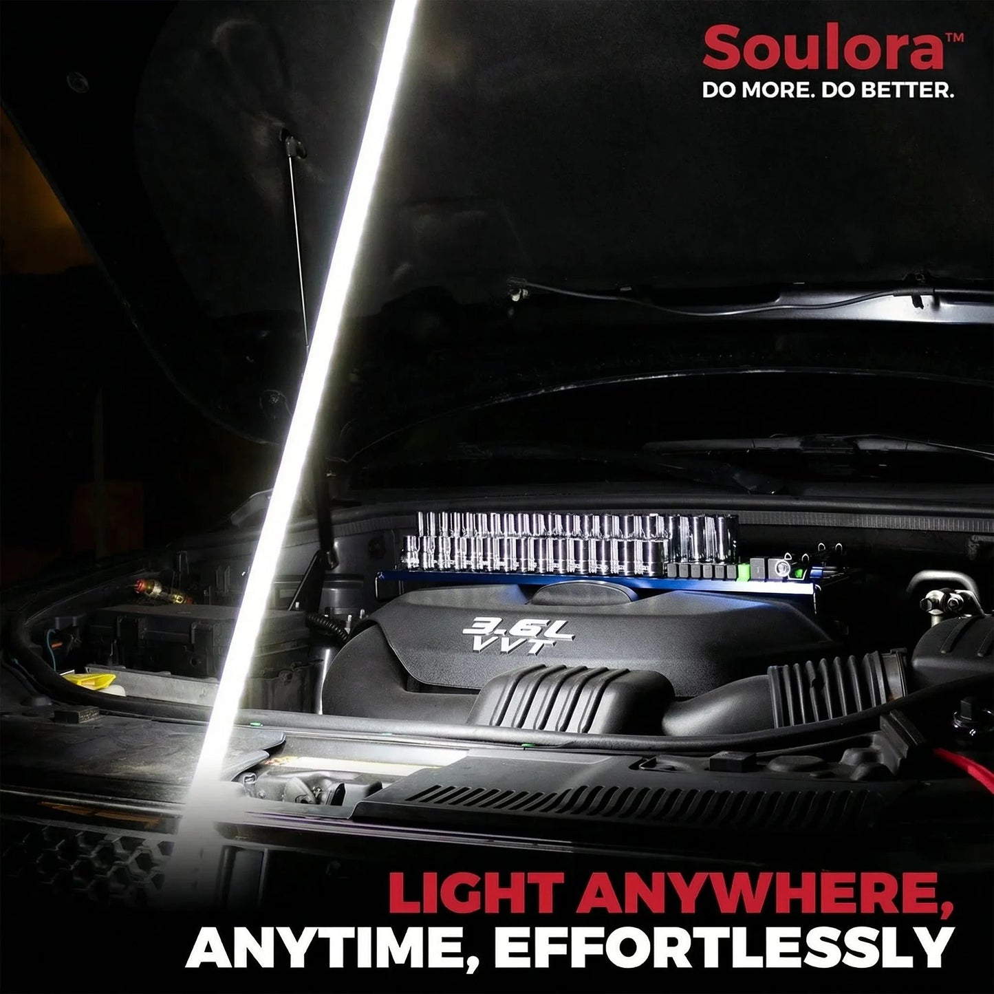 🔥Bendable Flexible LED Work Light💡: Your Professional Light for Narrow Spaces 🛠️