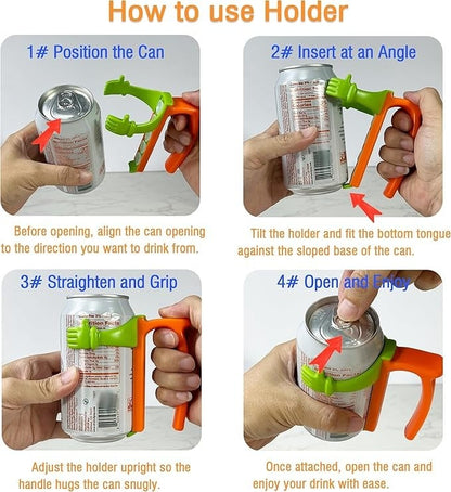 Spill-proof Cup Lid with Straw and Can Holder