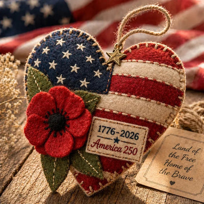 DIY Patriotic Poppy Cross Ornament Kit