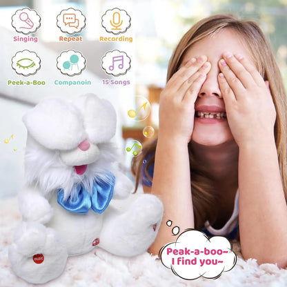 🐰 Easter Talking Bunny – Repeats What You Say & Plays Peek-A-Boo